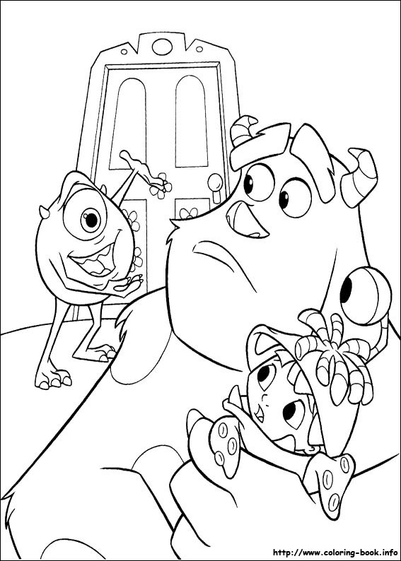 Monsters, inc. coloring picture